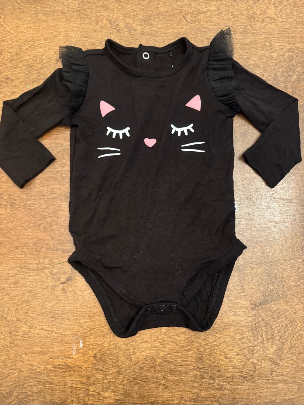 Little Sleepies Black Cat Onesie